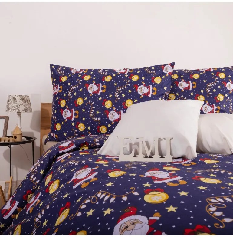 Vianočné obliečky bavlnené Mikuláš EMI