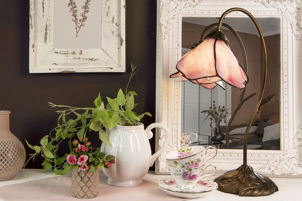 Stolová lampa Tiffany - Ø 31 * 48 cm 1x E14