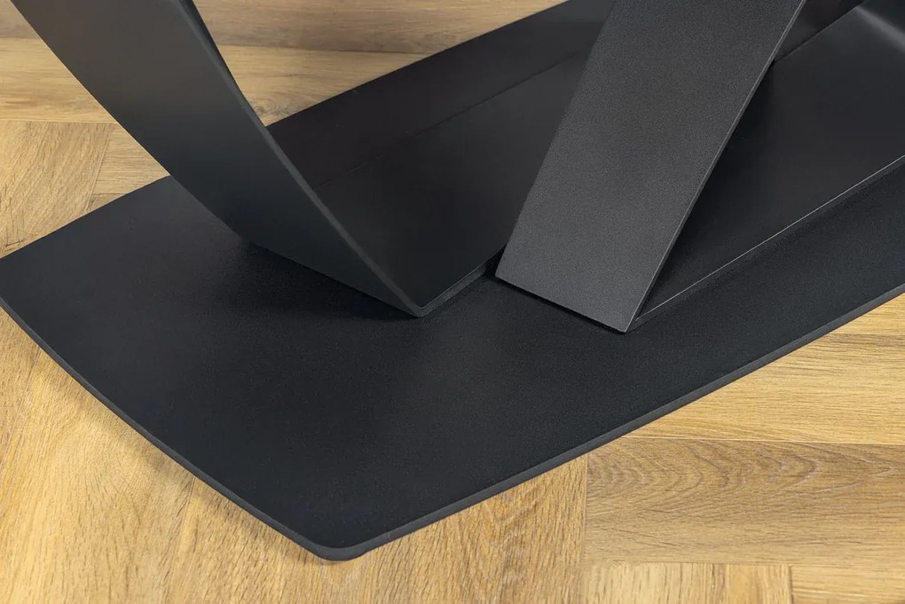 Luxusný rozkladací jedálenský stôl ILINOIS 180-220-260 cm – v taupe mramorovom dekore