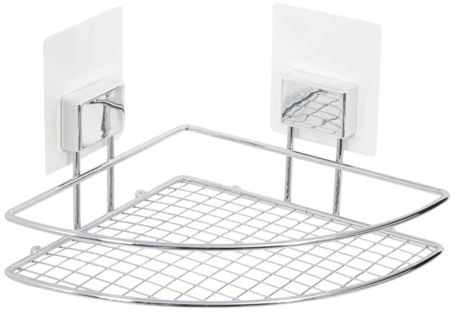 Nástenná rohová samodržiaca polička Compactor Bestlock Magic Bath Rack