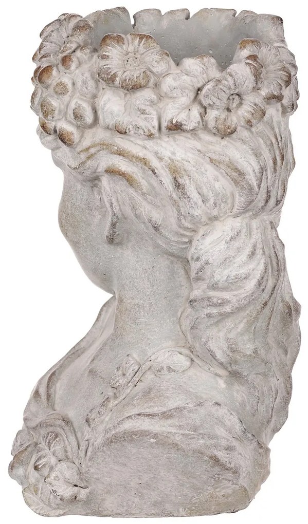 Betónový obal Bysta ženská hlava, pr. 23 cm, 23 x 17 x 30 cm