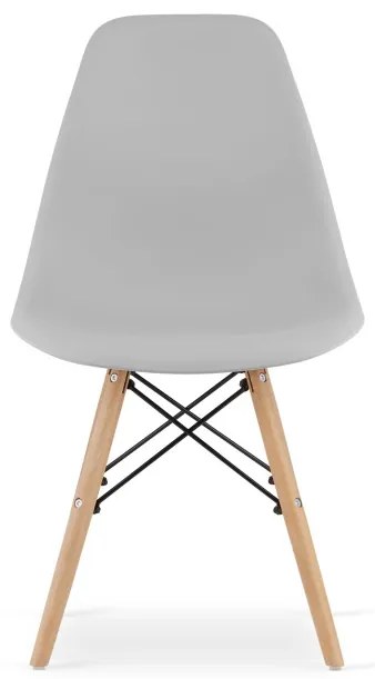 Set jedálenských stoličiek OSAKA sivé (hnedé nohy) 4ks