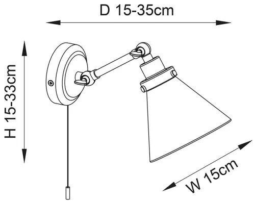 Endon 93854 - Kúpeľňové nástenné svietidlo FARADAY 1xG9/3W/230V IP44 zlatá
