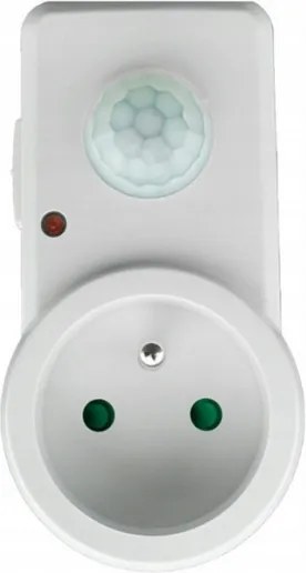 ECOLIGHT LED pohybový a súmrakový senzor do zásuvky - biela