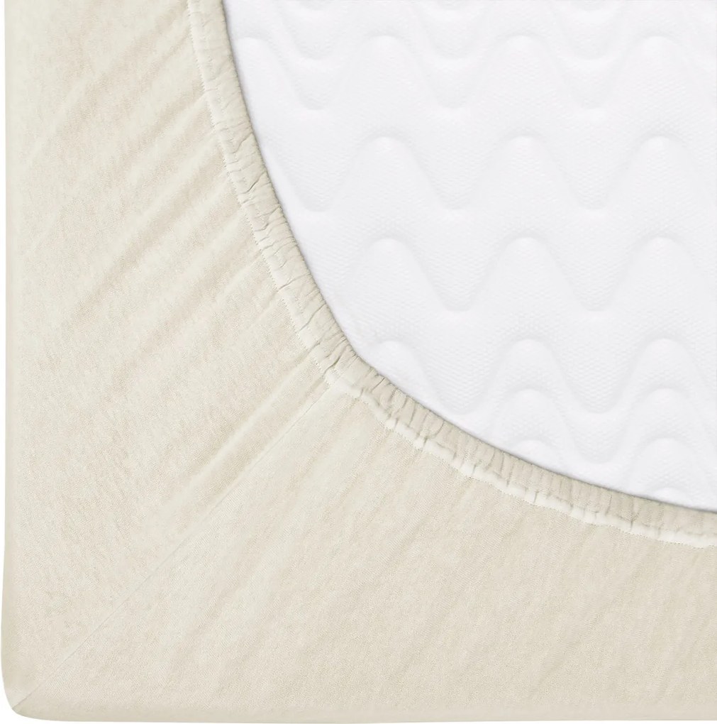 JERSEY PRESTIERADLO PREMIUM 160X200 CM PRÍRODNÁ