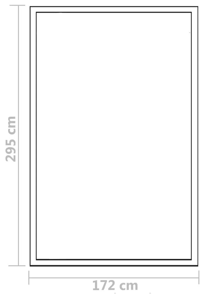 Skleník, hliník 302x190x195 cm 11,19 m³