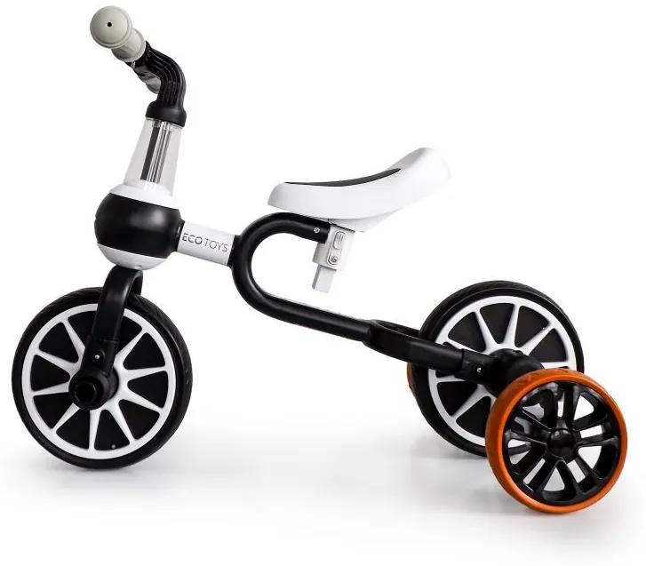 Detský bicykel, odrážadlo v čiernej farbe Ecotoys 4v1