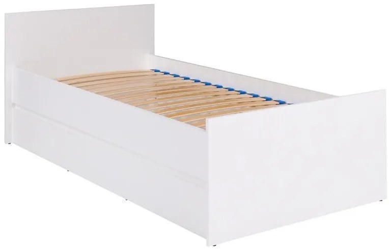 Moderná jednolôžková posteľ Cosmo C08 80 cm - biela