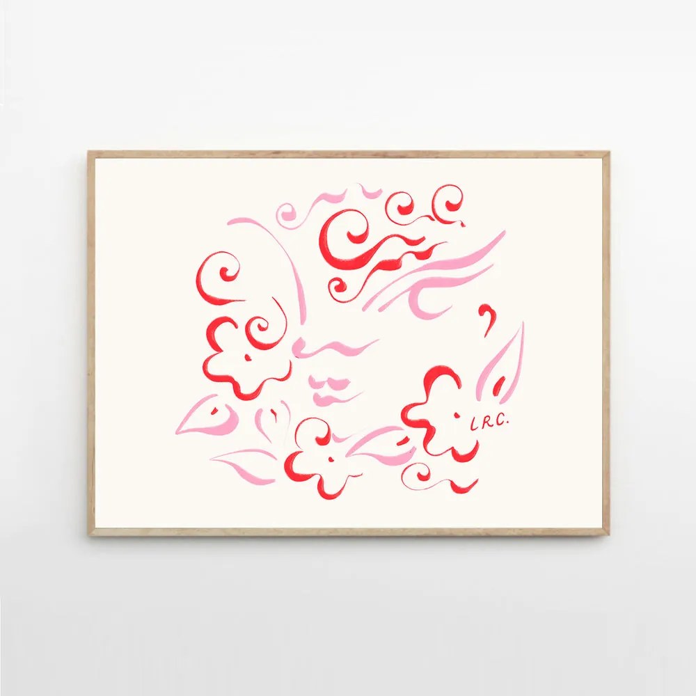 Moikka Plagát Celestial Blossom by Lucrecia Rey Caro 50x70