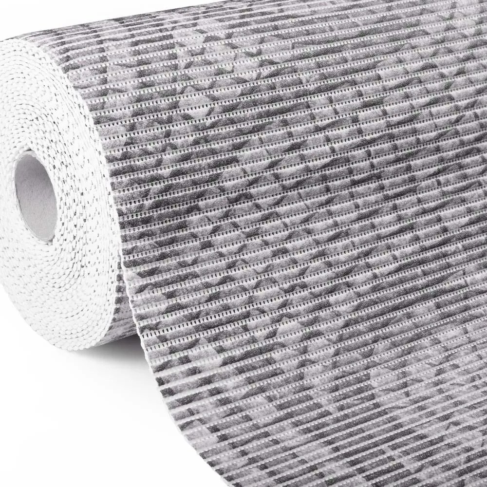 Kúpeľňová penová rohož / predložka PRO-014 Sivá mozaika - metráž šírka 65 cm