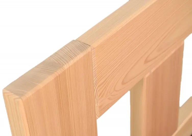 Drevená vyvýšená manželská posteľ KUBA - smrek, 200x180