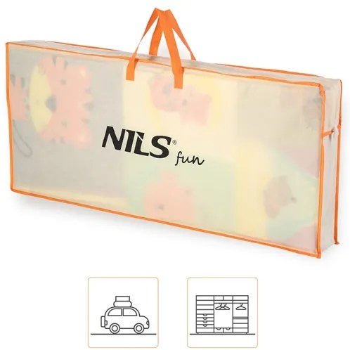 Detská skladacia penová podložka NILS Fun MD04 ZOO