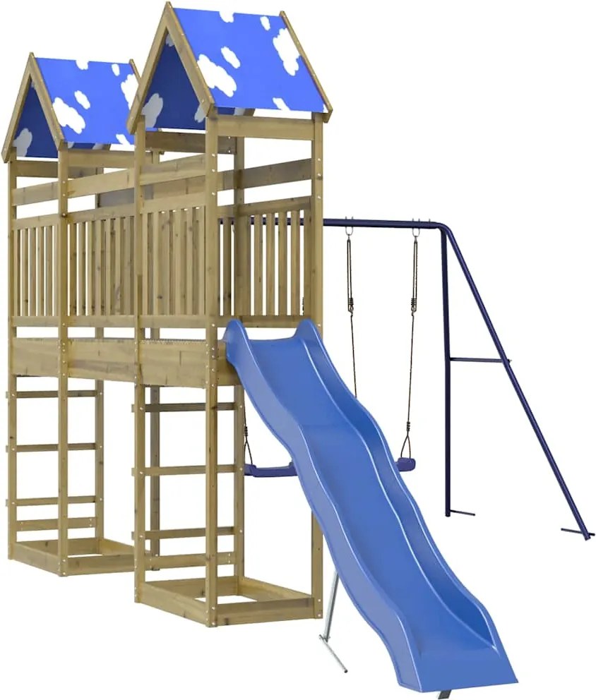 vidaXL Vonkajšia súprava na hranie impregnovaná borovica