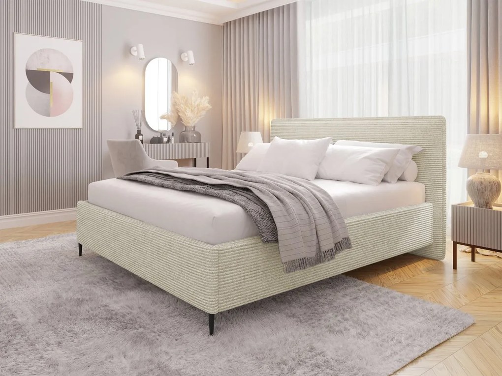 Čalúnená posteľ Alecias Corduroy, Dostupné poťahy: Poso 14, Rozmer postele: 180x200