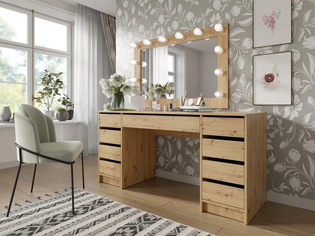Toaletný písací stôl Heron Bis, Farby: biela