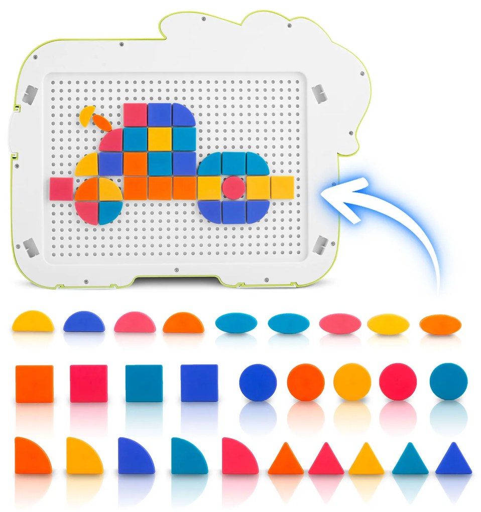 Puzzle magnetická tabuľa tangram pre deti Ricokids RK-823
