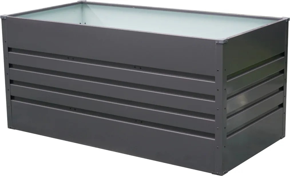 Vyvýšený záhradný záhon BestBerg VZ-1100A / 1100 l / 180 x 90 x 70 cm / šedá