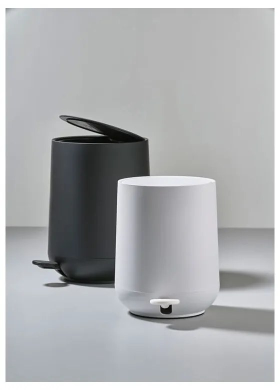 Biely plastový odpadkový kôš 3 l Nova – Zone