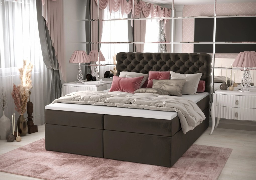 Moderná Kontinentálna posteľ FIGO /boxspring - ÁNO + (70€),140x200