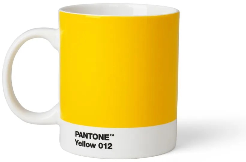 Žltý keramický hrnček 375 ml Yellow 012 – Pantone