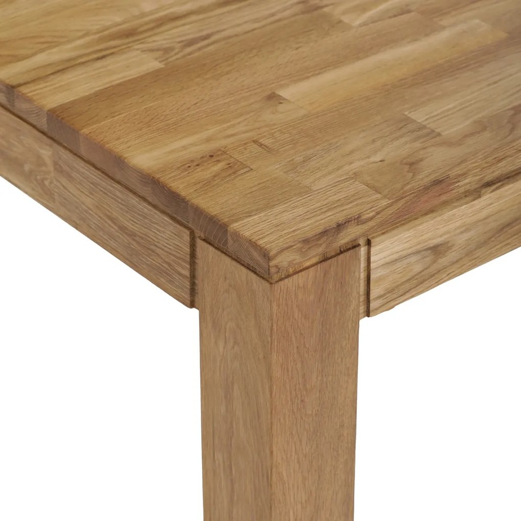 Jedálenský stôl 160 x 90 cm, dub, XL