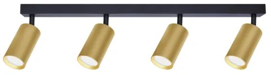 Brilagi - LED stmievateľné bodové svietidlo SELE GOLDEN 4xGU10/6,5W/230V čierna/zlatá