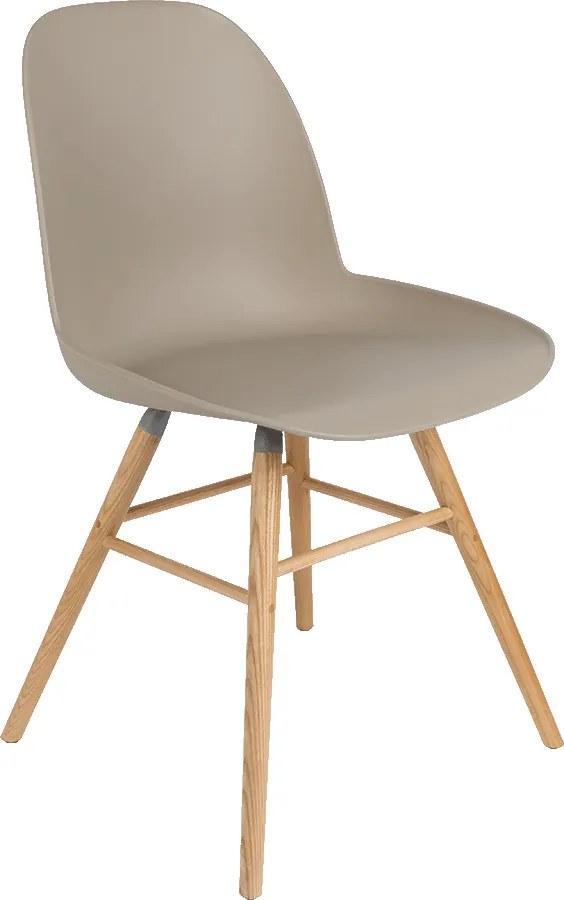 Zuiver Albert Kuip Chair dizajnová stolička - Sivohnedá