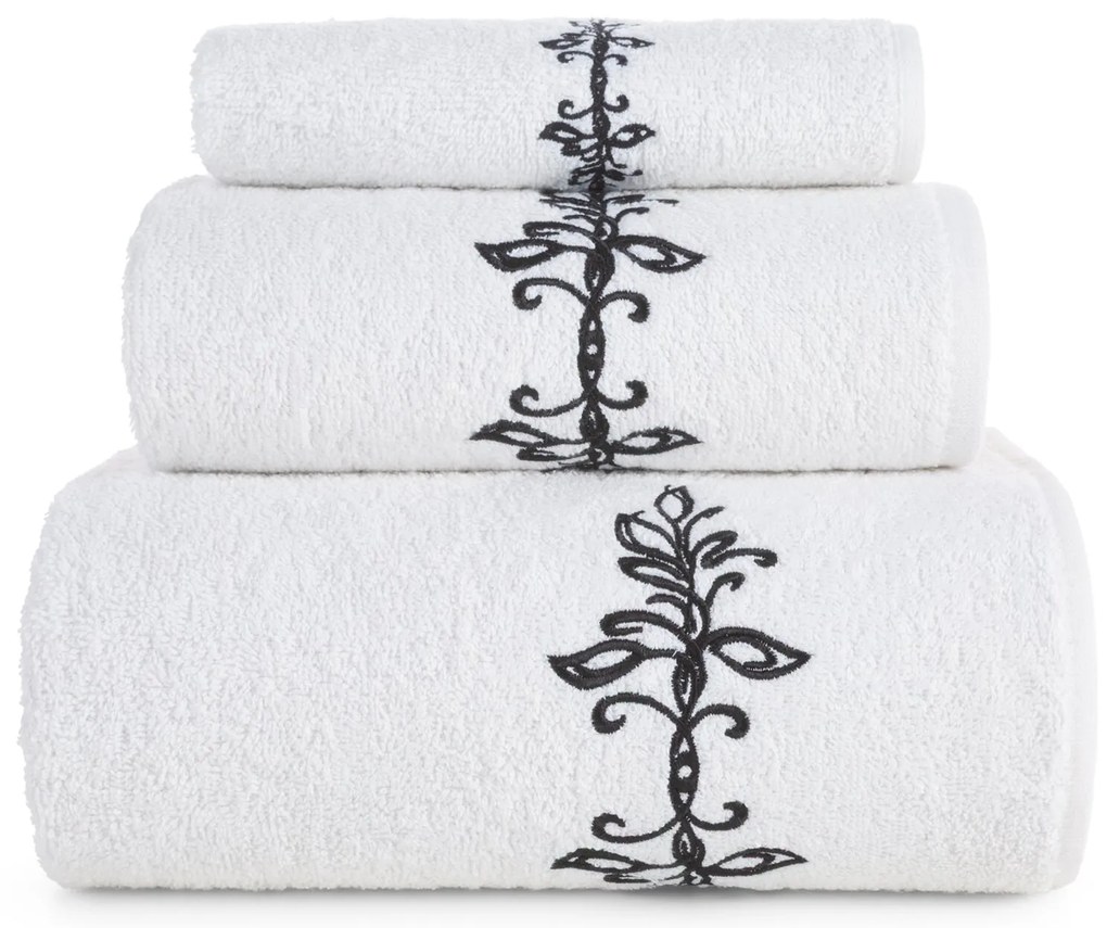 BAVLNENÝ UTERÁK KAMELIA SADA 1KS 30X50 CM, 1KS 50X90 CM, 1KS 70X140 CM BIELA