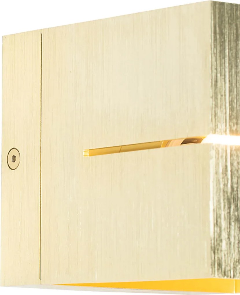 Inteligentná nástenná lampa zlatá 9,7 cm vrátane Wifi G9 - Transfer