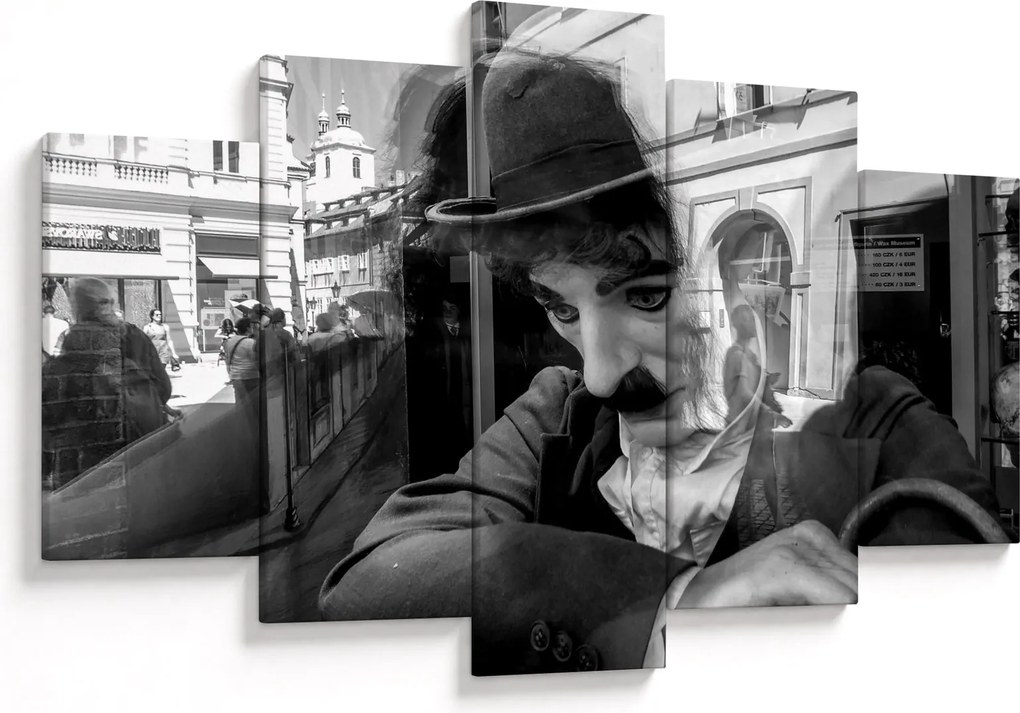 Obraz - Charles Chaplin v Prahe (150x105 cm)