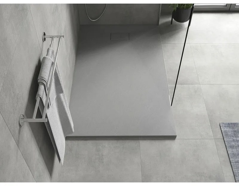 Mexen Hugo, SMC obdĺžniková sprchová vanička 140 x 80 cm, šedá, 42618014