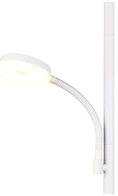 Biela LED stojacia lampa (výška 178 cm) Specter – Trio