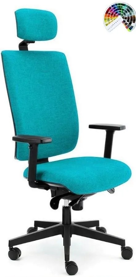 Kancelárska stolička KENT ŠÉF čalúnenie KOŽENKA Arizona