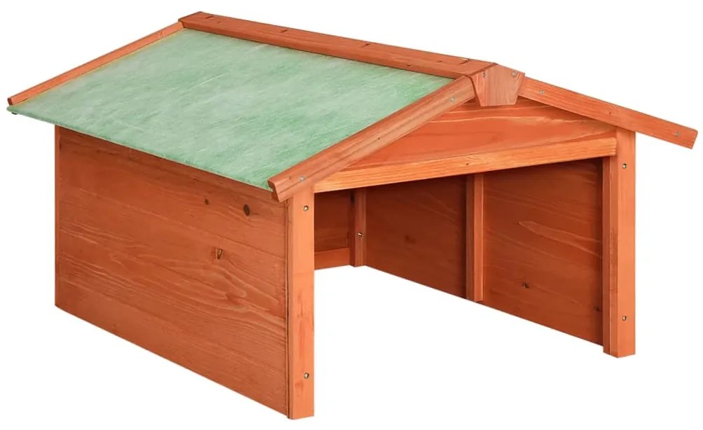 Garáž na robotickú kosačku 72x87x50 cm jedľový masív