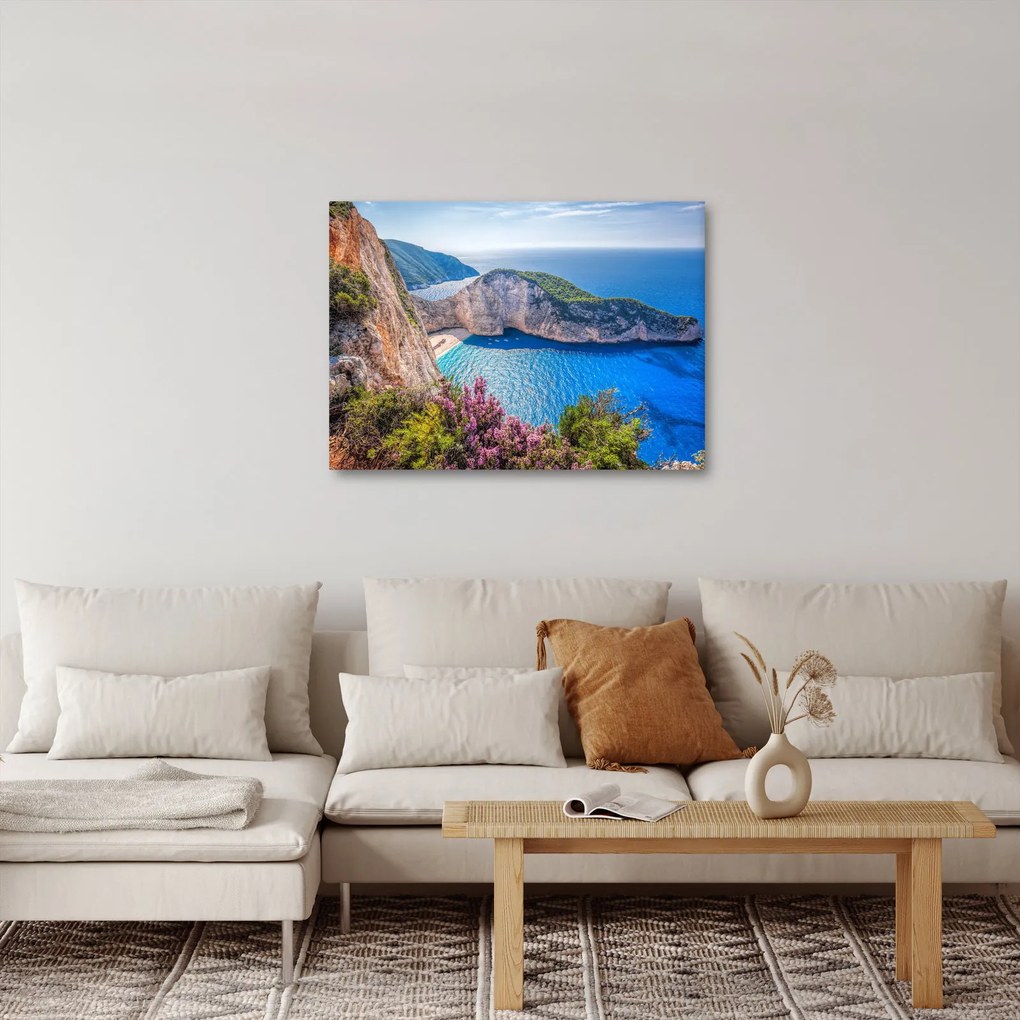 Obraz - Pláž Navagio, Grécko (70x50 cm)
