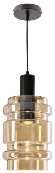 Luster na lanku RADON 1xE27/40W/230V dymovo-béžový