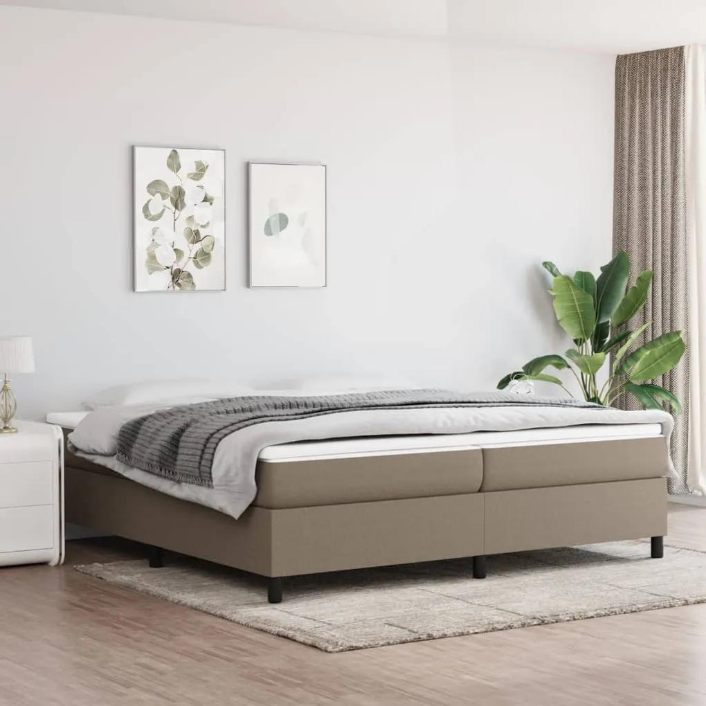 Boxspring posteľ s matracom sivohnedý 200x200 cm látka 3144451