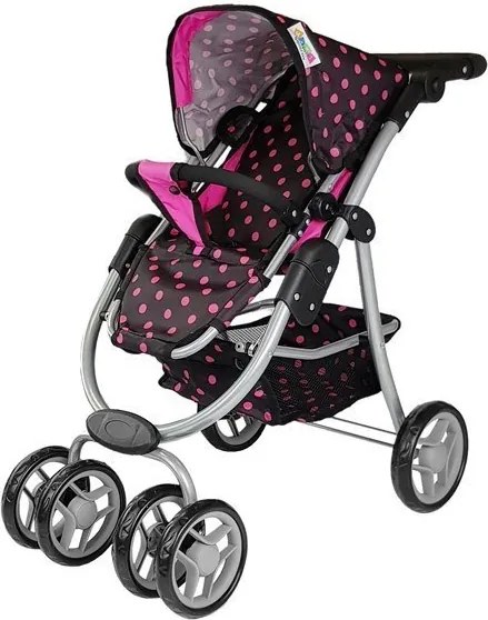 Alice Kočík 2 v 1 s taškou na prenos dieťaťa Black and Pink