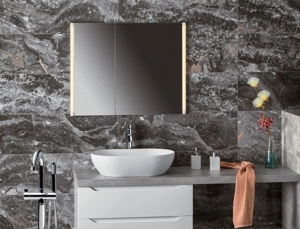 Sapho Sapho, INTEGRA zápustná galérka s LED osvetlením, 105x70cm, IN105