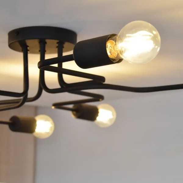 LED Prisadený luster TUBE 6xE27/15W/230V