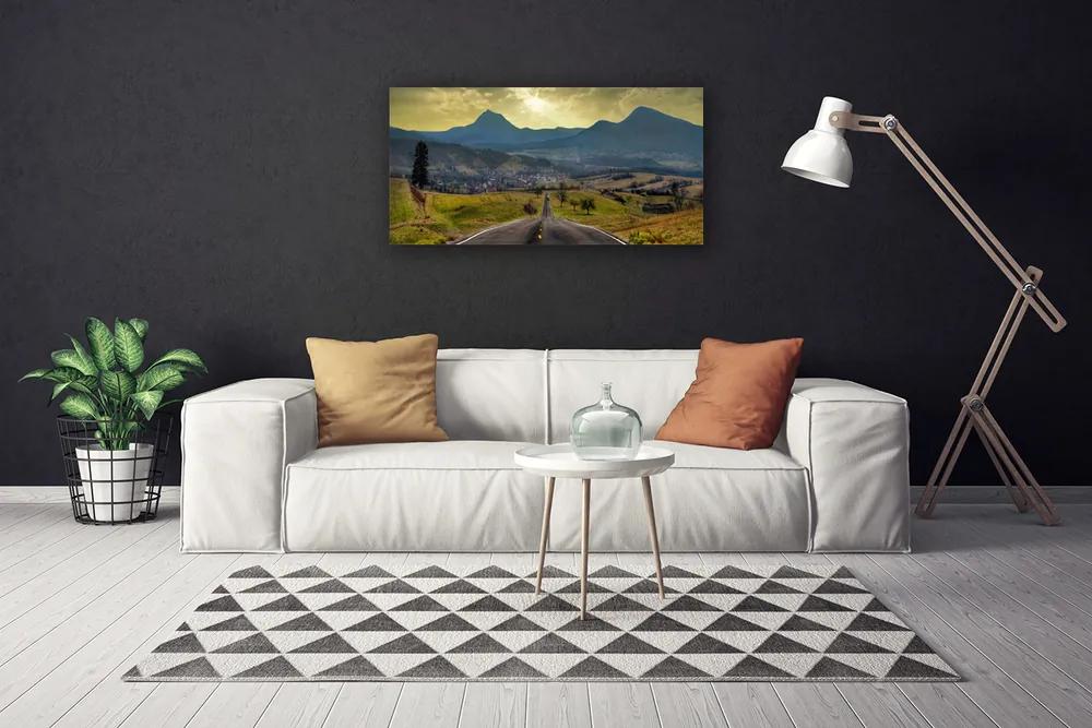 Obraz Canvas Cesta hora krajina 100x50 cm