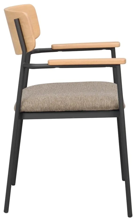 Jedálenská stolička v béžovo-prírodnej farbe v súprave 2 ks Maymont – Rowico