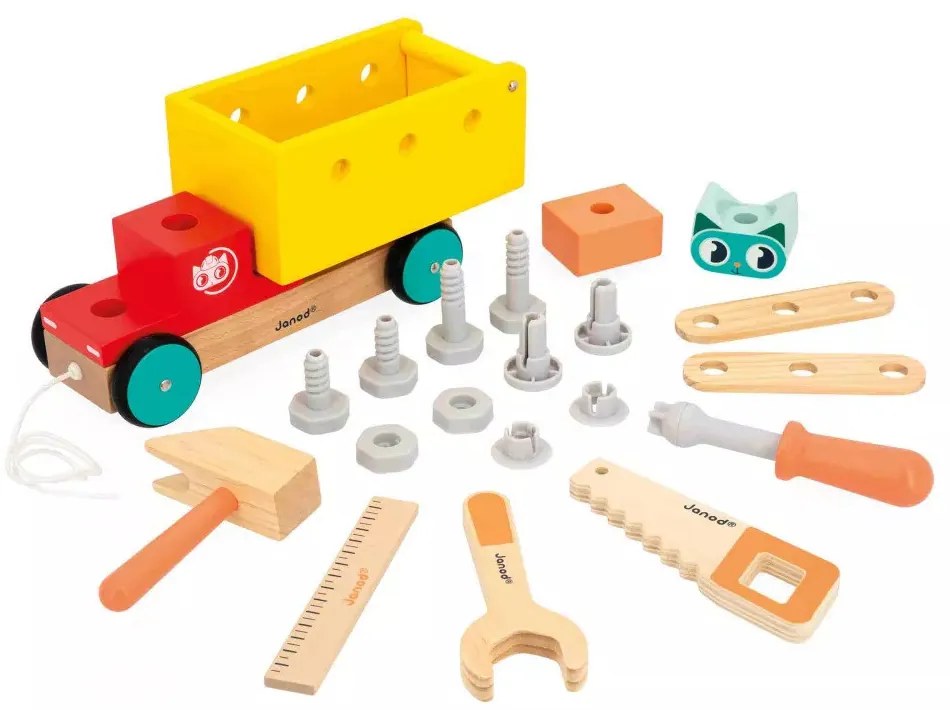 BricoKids - Veselý ťahač s náradím