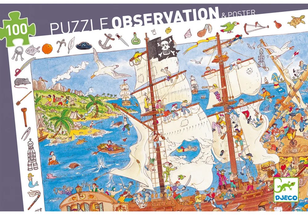 Puzzle – Piráti – 100 ks