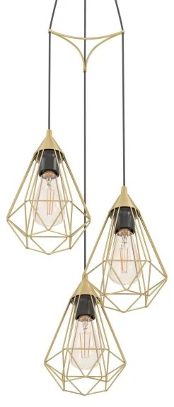 Eglo 43683 - Luster na lanku TARBES 3xE27/60W/230V