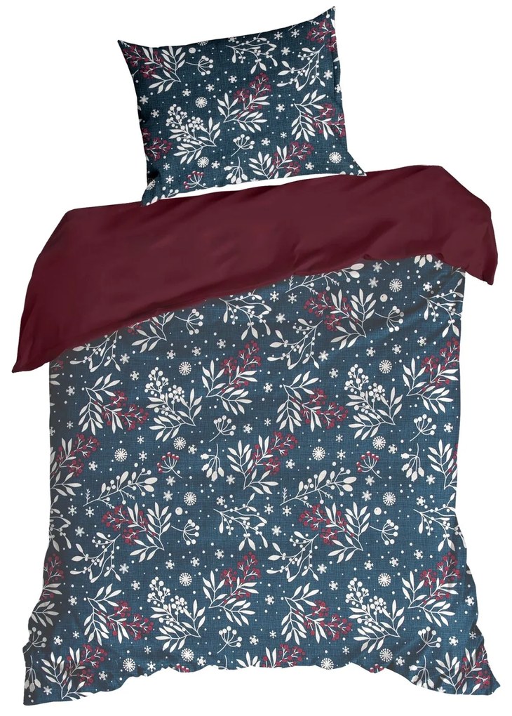 VIANOČNÉ RENFORCÉ OBLIEČKY KRISTY 160X200 CM, 2 KS 70X80 CM VZOROVANÉ