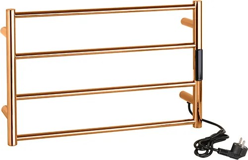 Bemeta Design Elektrický kúpeľňový radiátor / sušiak uterákov 560x370x90 mm, 63W, ružové zlato lesk - 704154081