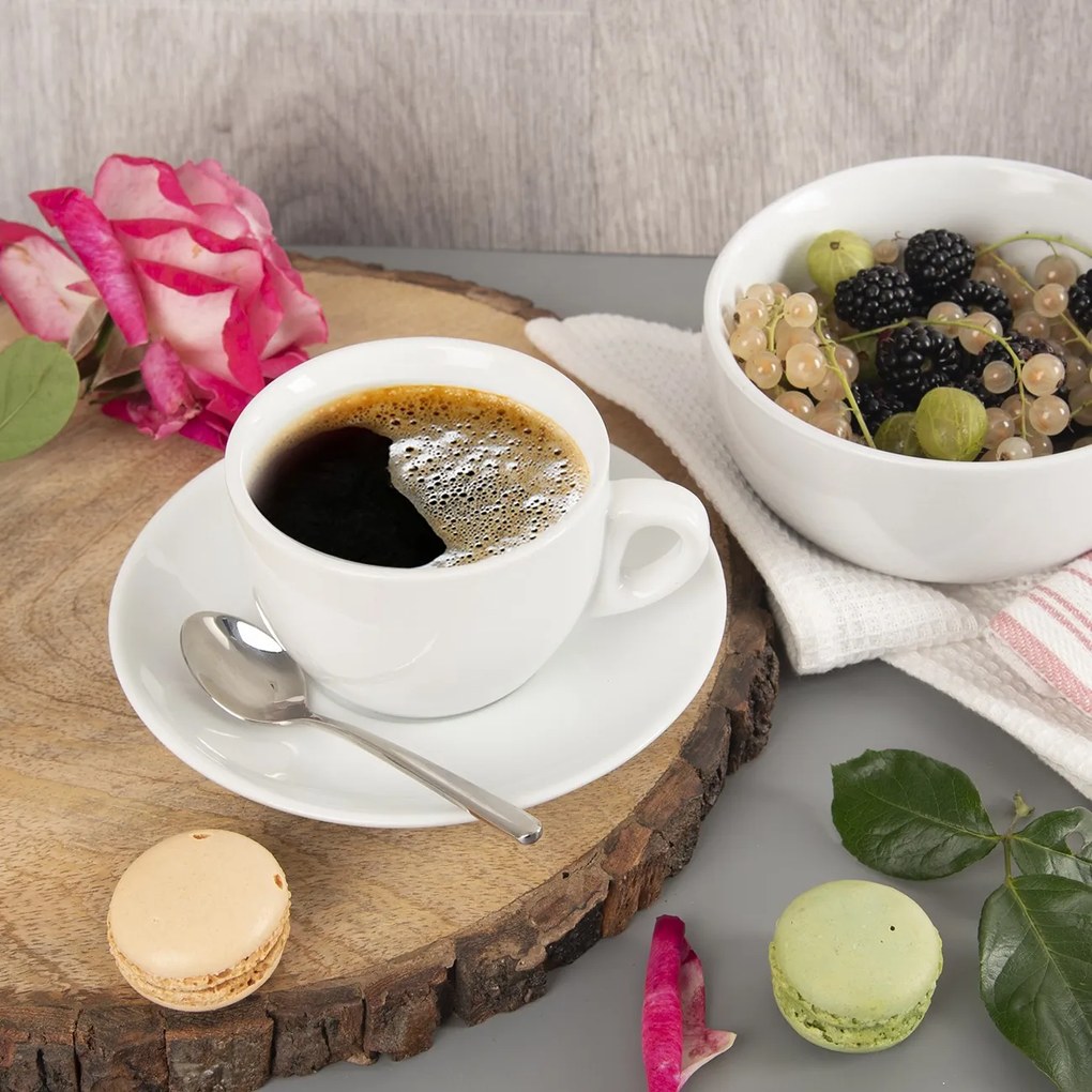 Hrnček MONA Cappuccino, 0,21 l, porcelán, 12 ks