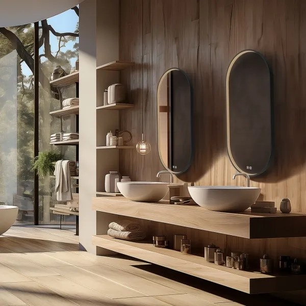 NIMCO ZPC 32002LVX-90-LED Kúpeľňové podsvietené zrkadlo 3000-6500K 80x40 cm IP44