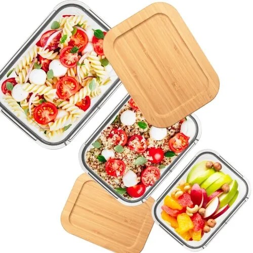 Orion Dóza sklo/bambus s tesnením 1,6 l, 1,6 l